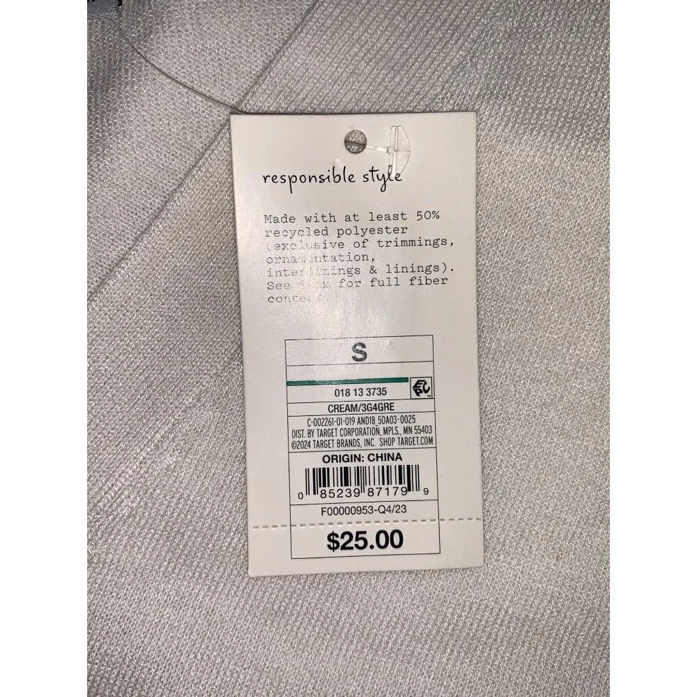A New Day Womens Cream Button-Front Casual Cardigan Sweater Lightweight Small - Picture 9 of 12